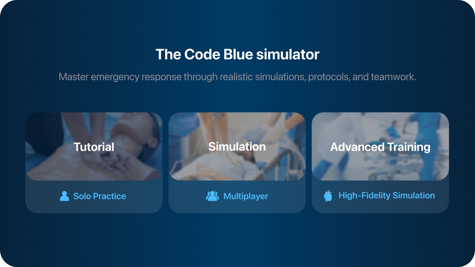 Code Blue — Three Training Modes