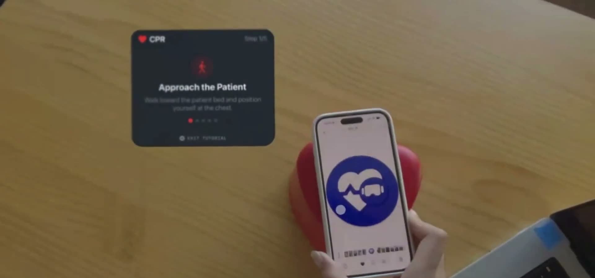 Marker, foam heart trainer and headset